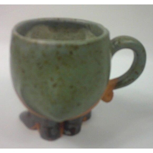 Vintage Bird and Mouse in Boots Stoneware Anthropomorphic Coffee Mug Cup Set - Picture 4 of 9